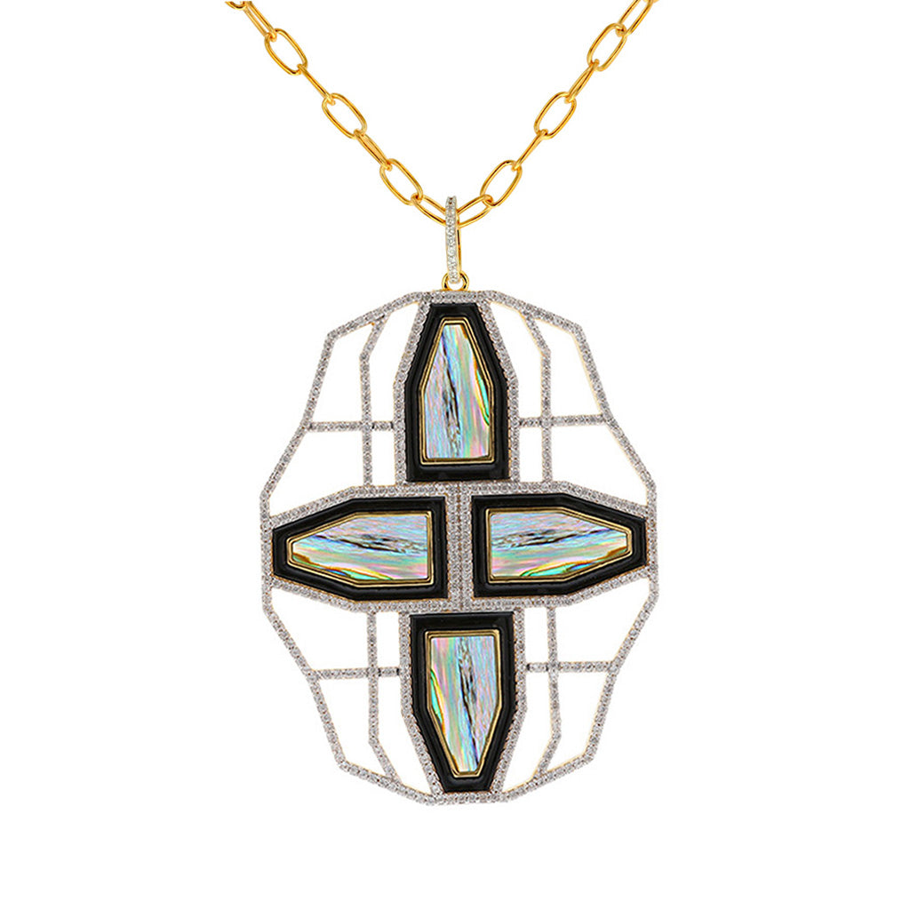 Aurora Dawn Pendant Abalone