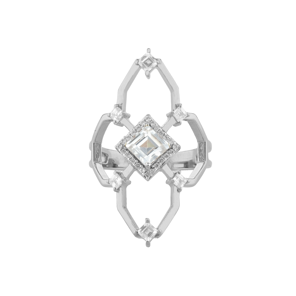 Carol Brodie Charis Goddess Icon Ring in Silver Carol Brodie